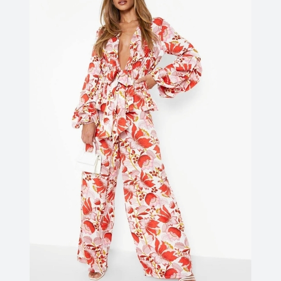 woman floral set matching set - Picture 2 of 2